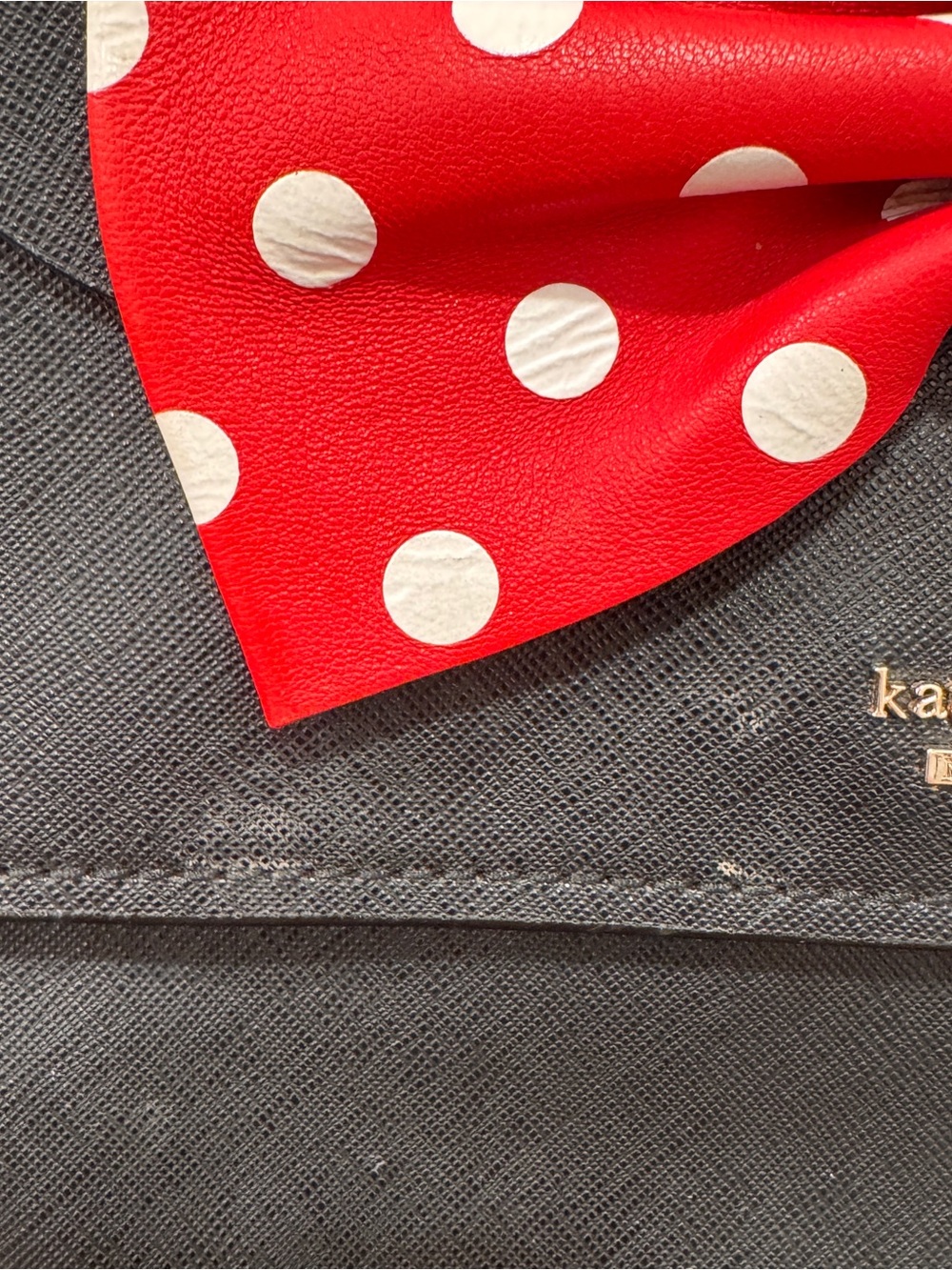 Kate Spade x Disney Minnie Mouse Neema Backpack Disney Red White Polka dots - Picture 3 of 11